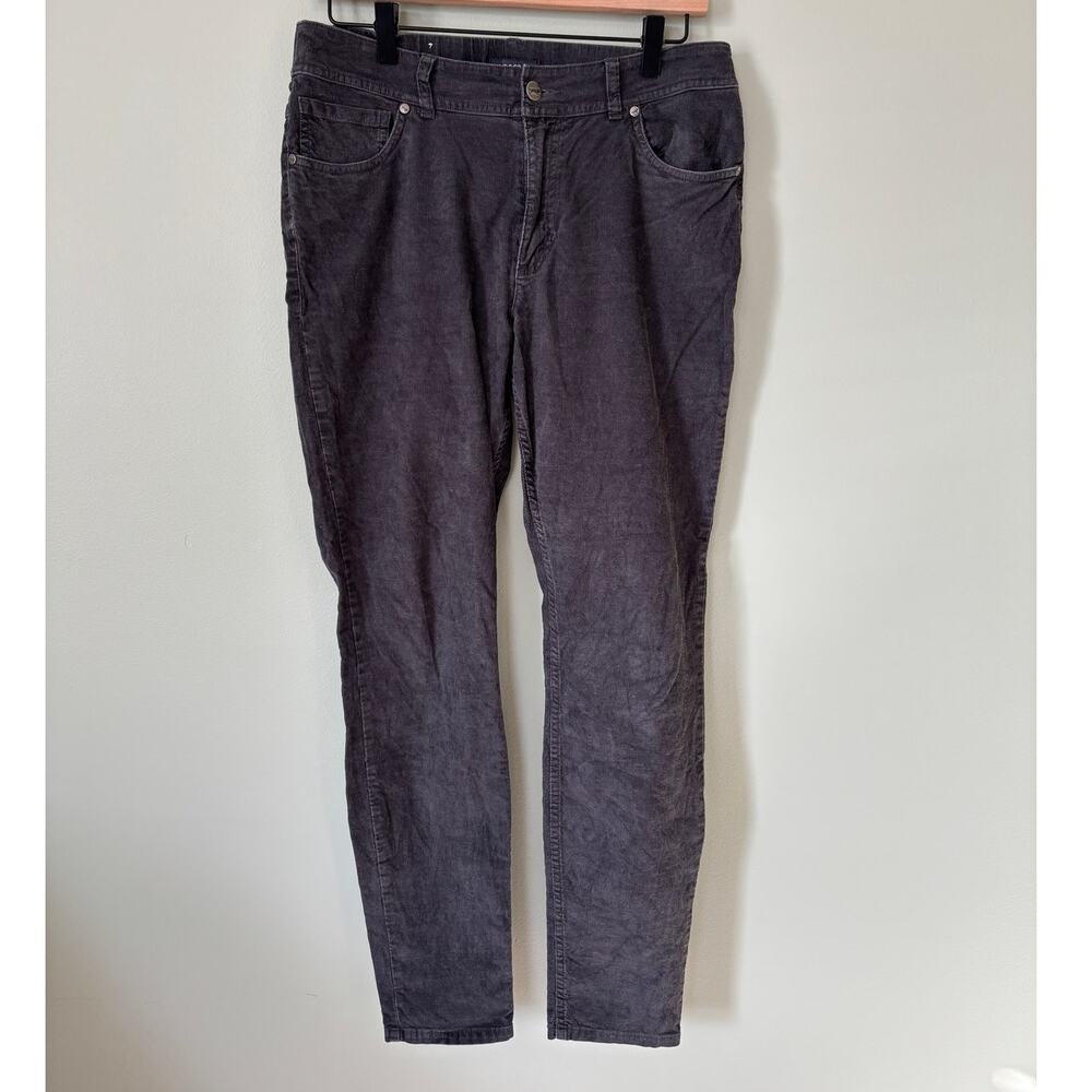 Toad & Co Gray Corduroy Pants 8 Straight Leg Gorpcore Granola Outdoor Trousers
